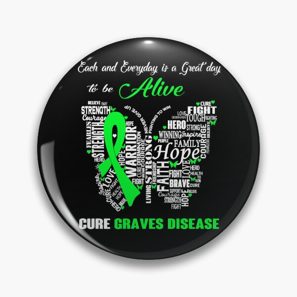Item preview, Butterfly Ribbon Cure Graves Disease Awareness designed and sold by Tadmab.
