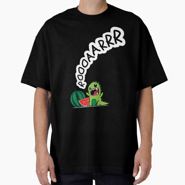 Little green dragon with watermelons, ROOOAAR Oversized T-Shirt