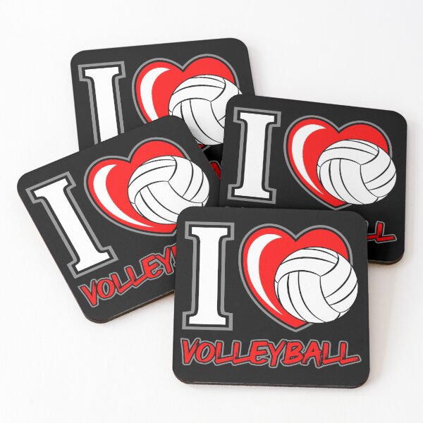 Item preview, I love Volleyball - Volleyball sayings, slogans, and athletics quotes designed and sold by bluehatgraphics.