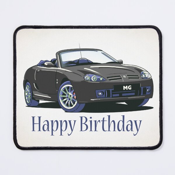 Item preview, Black MG TF Car Birthday Card designed and sold by Webazoot Industries - Car Art.