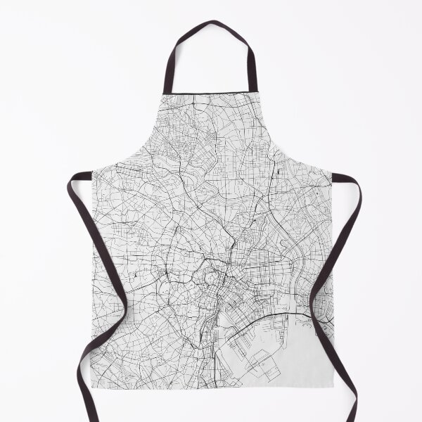Item preview, tokyo city map white background designed and sold by SHIT! CLOTHING.