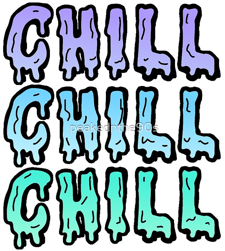 "Cartoon Chill" by peakednthe90s | Redbubble
