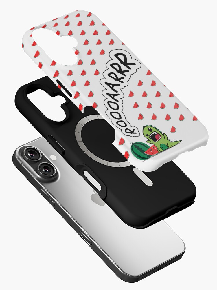 Thumbnail 2 von 4, iPhone-Hülle, Kleiner grüner drache mit Wassermelonen, ROOOAAR designt und verkauft von ImNotBusyBerlin.