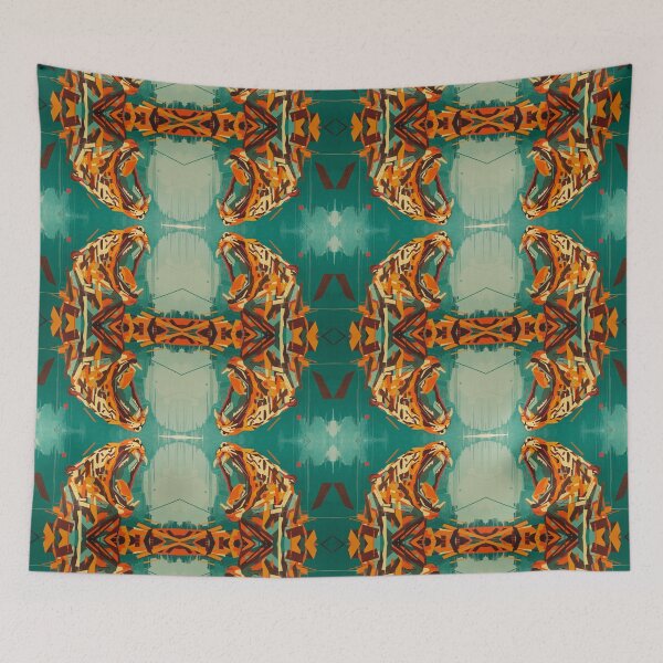 Item preview, Graffiti Pattern - Yawning Tiger  designed and sold by BullishGraphics.