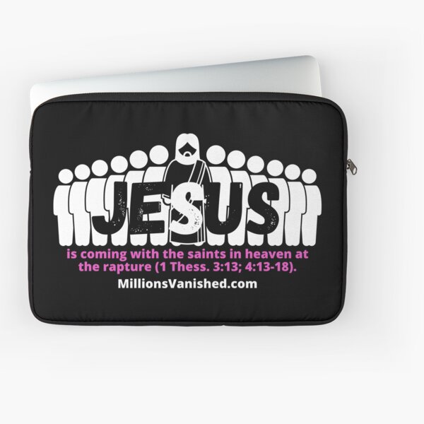 Jesus is Coming With Saints 2 - Christian Laptop Sleeve