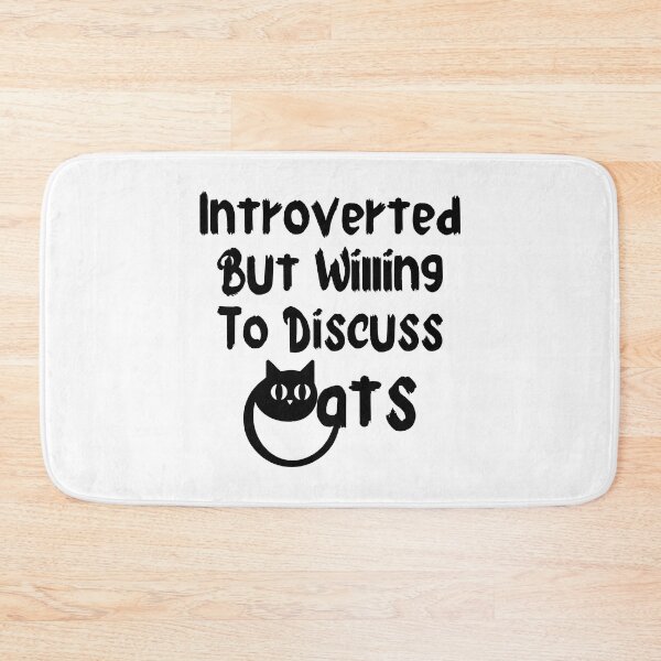 Item preview, Introverted But Willing To Discuss Cats - Cat Design - Kitten Pet Lover designed and sold by JenniaStore.