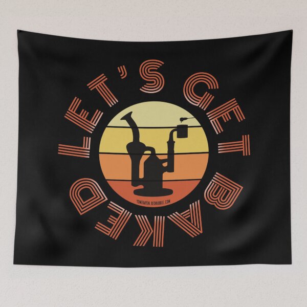 Item preview, Retro Vintage Sunset Orange Dab Rig-Lets get baked designed and sold by YomeHayin.
