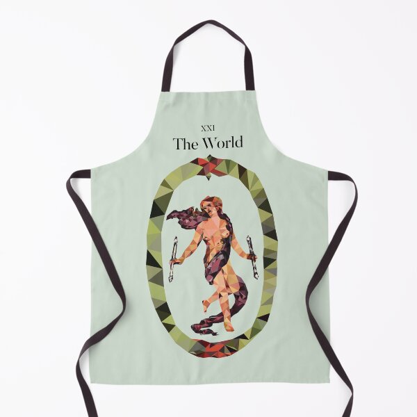 Item preview, The World Tarot Low Poly Vector Art, Black Text version designed and sold by felinedreams.