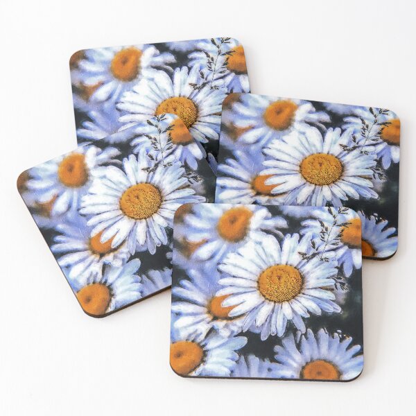 Item preview, Beautiful Field of Daisies In The Summer, Cute Common Daisy, Leucanthemum vulgare, Marguerite Daisy Flowers designed and sold by Paintcorner.