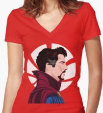 Dr. Strange Women's Fitted V-Neck T-Shirt