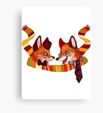 Fandom Foxes - Who? Canvas Print