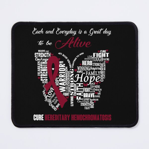 Item preview, Butterfly Ribbon Cure Hereditary Hemochromatosis Awareness designed and sold by Tadmab.