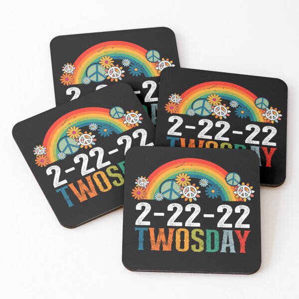 Item preview, TWOSDAY February 22nd 2022 Funny 2/22/22 Rainbow Retro Vintage TWOs designed and sold by Fleyshop.