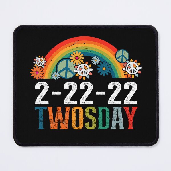Item preview, TWOSDAY February 22nd 2022 Funny 2/22/22 Rainbow Retro Vintage TWOs designed and sold by Fleyshop.