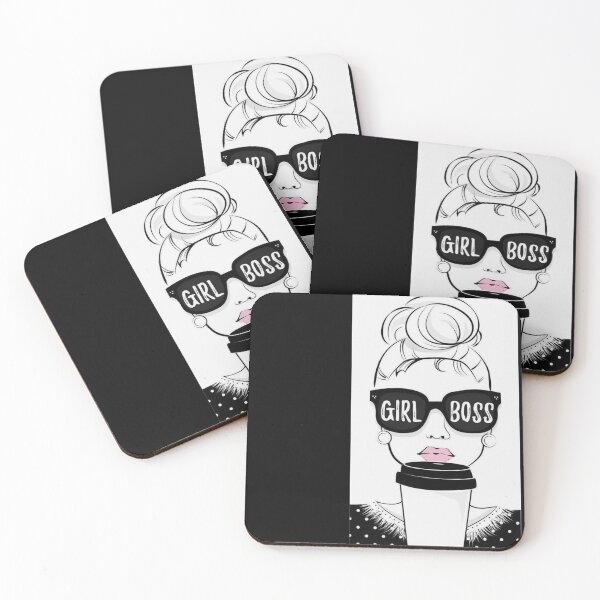 Item preview, Girl boss with coffee style glasses  designed and sold by Tulip15.