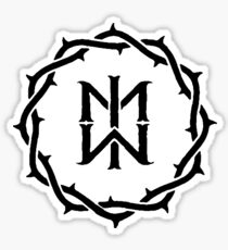 Motionless In White Crown Of Thorns Logo Sticker