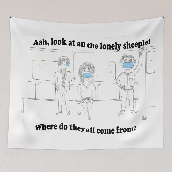 Item preview, Aah, look at all the lonely sheeple! designed and sold by Rallywear.