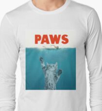 Paws - Cat Kitten Meow Parody T Shirt Long Sleeve T-Shirt