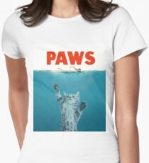 Paws - Cat Kitten Meow Parody T Shirt Fitted T-Shirt