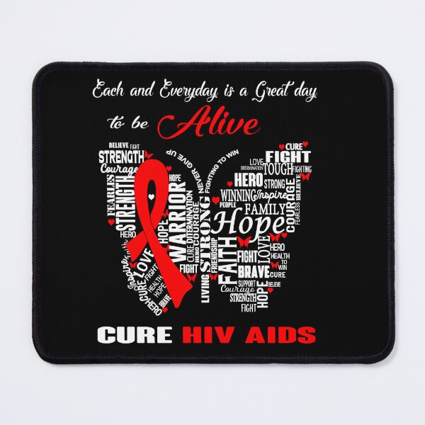 Item preview, Butterfly Ribbon Cure Hiv Aids Awareness designed and sold by Tadmab.