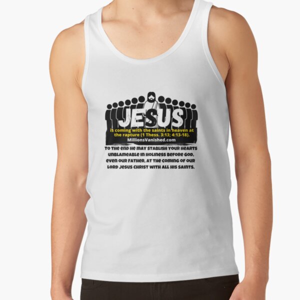 Jesus is Coming With Saints 3 - Christian Tank Top