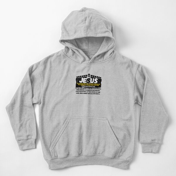 Jesus is Coming With Saints 3 - Christian Kids Pullover Hoodie