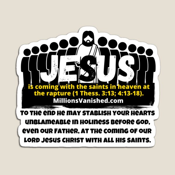 Jesus is Coming With Saints 3 - Christian  Magnet