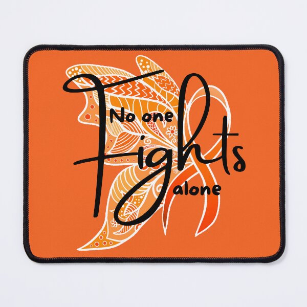 Item preview, No one Fights alone Leukemia Awareness Ribbon Butterfly designed and sold by SparkyMae.