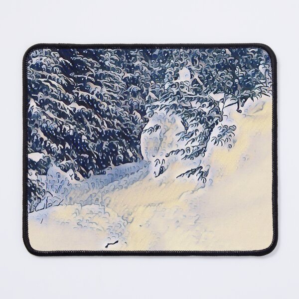 Item preview, road in snowy forest 383 designed and sold by AidaArt.