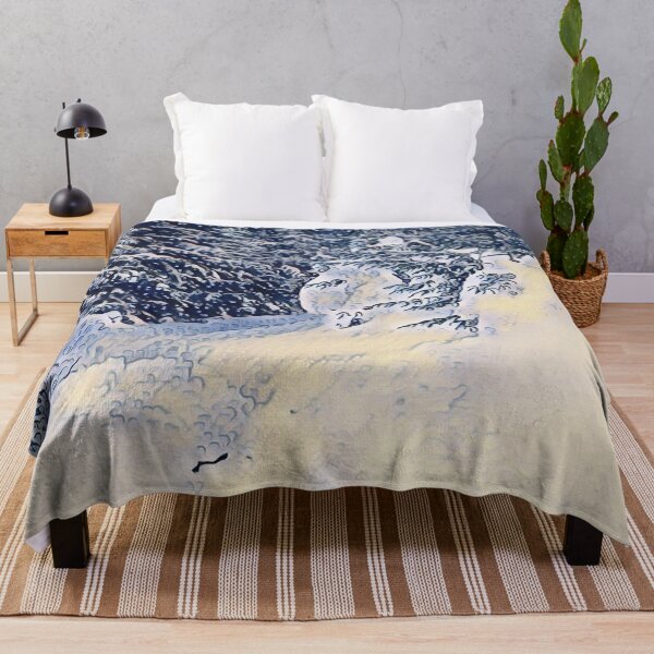 Item preview, road in snowy forest 383 designed and sold by AidaArt.