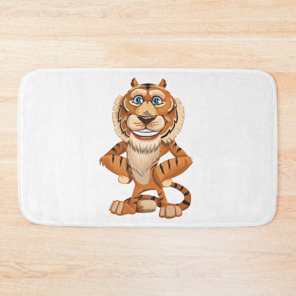 Item preview, Growling Mouth Open Bengal Tiger Cartoon Wild Animal 2022 designed and sold by Kitten2220.