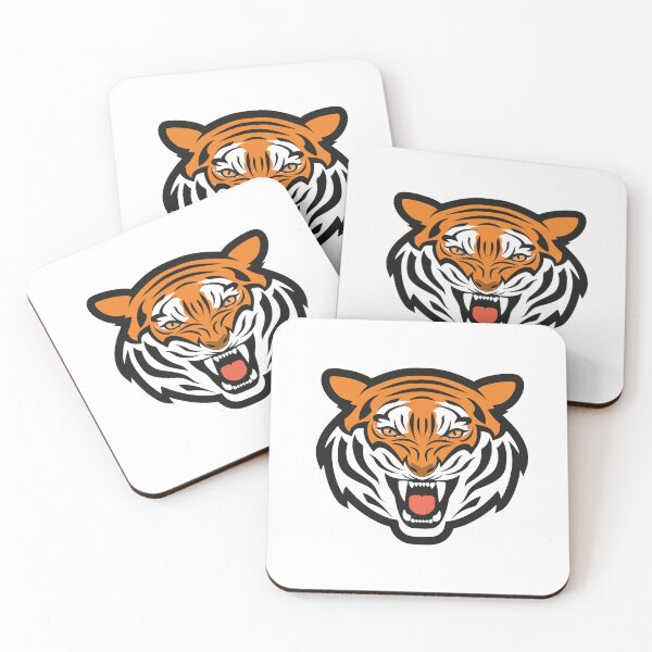 Item preview, Growling Mouth Open Bengal Tiger Cartoon Wild Animal 2022 designed and sold by Kitten2220.