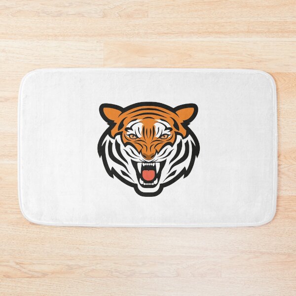 Item preview, Growling Mouth Open Bengal Tiger Cartoon Wild Animal 2022 designed and sold by Kitten2220.