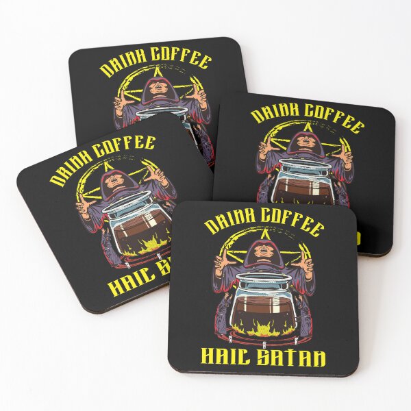 Item preview, Morning Ritual Satanic Coffee Drinker designed and sold by Printed-Memes.