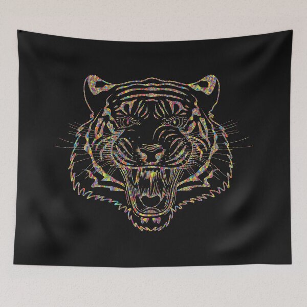 Item preview,  Growling Mouth Open Bengal Tiger Vintage Wild Animal 2022 designed and sold by Kitten2220.