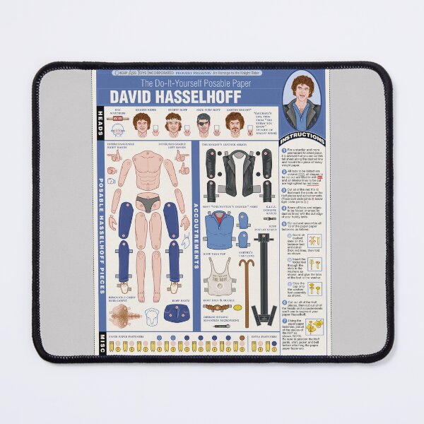 Item preview, poseable david hasselhoff designed and sold by SHIT! CLOTHING.