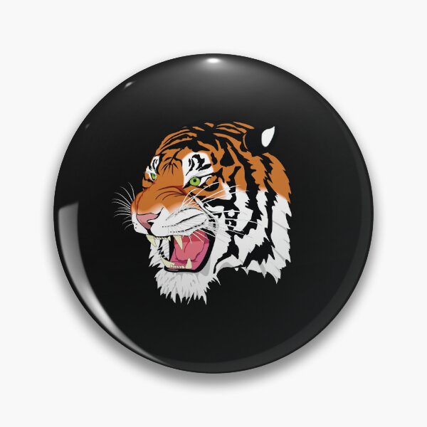 Item preview, Growling Mouth Open Bengal Tiger Vintage Wild Animal 2022 designed and sold by Kitten2220.