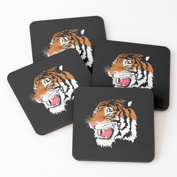 Item preview, Growling Mouth Open Bengal Tiger Vintage Wild Animal 2022 designed and sold by Kitten2220.
