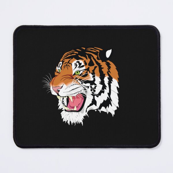 Item preview, Growling Mouth Open Bengal Tiger Vintage Wild Animal 2022 designed and sold by Kitten2220.
