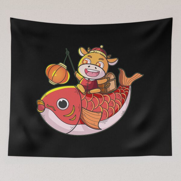 Item preview, Cow riding on a fish designed and sold by Scopestor.