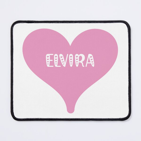 Item preview, Elvira name - pink heart pretty font design for Valentines Day gift or just for love designed and sold by NameTheory.