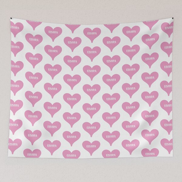 Item preview, Elvira name - pink heart pretty font design for Valentines Day gift or just for love designed and sold by NameTheory.