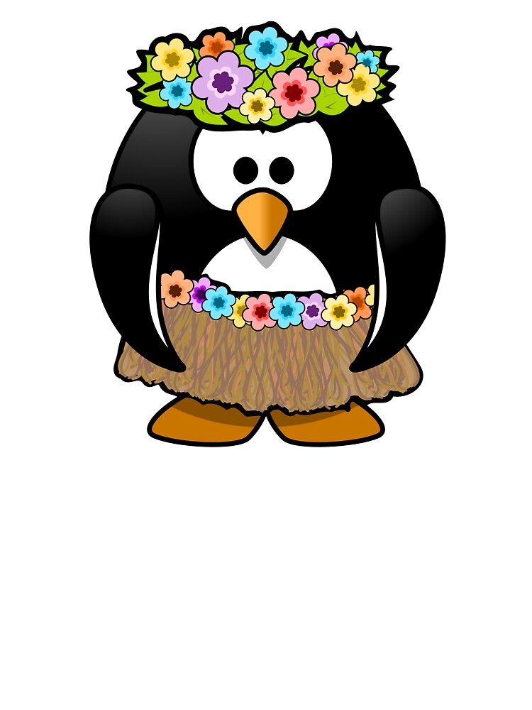 Hawaiian Penguin Kids T Shirt By Simbamerch Redbubble - penguin tux roblox