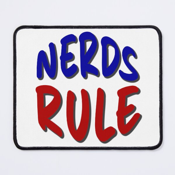 Item preview, Nerds Rule funny t-shirt color font designed and sold by NerdnGeekshop.