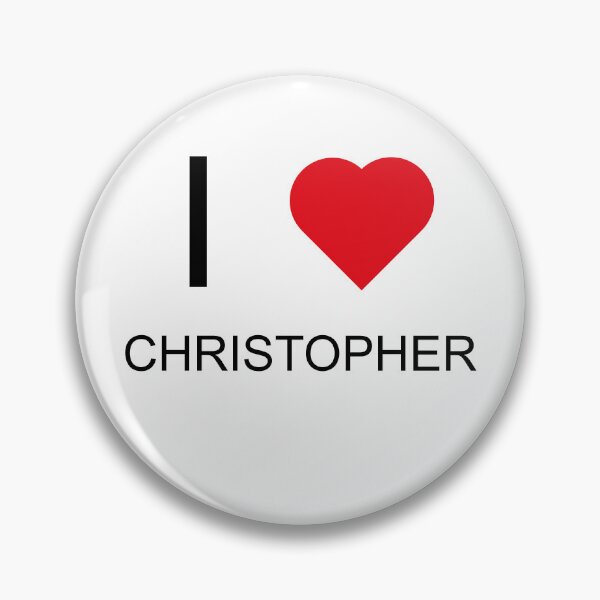Item preview, I Love Christopher - Heart designed and sold by brewprints.