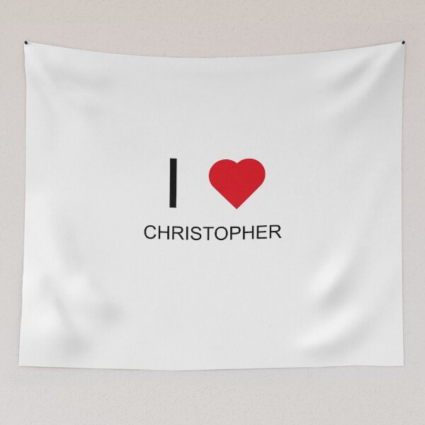 Item preview, I Love Christopher - Heart designed and sold by brewprints.