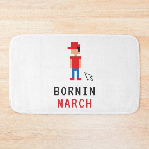 Item preview, Red 8-bit Birthday Event Design - March Is My Birthday Yes The Whole Month  designed and sold by player-502.