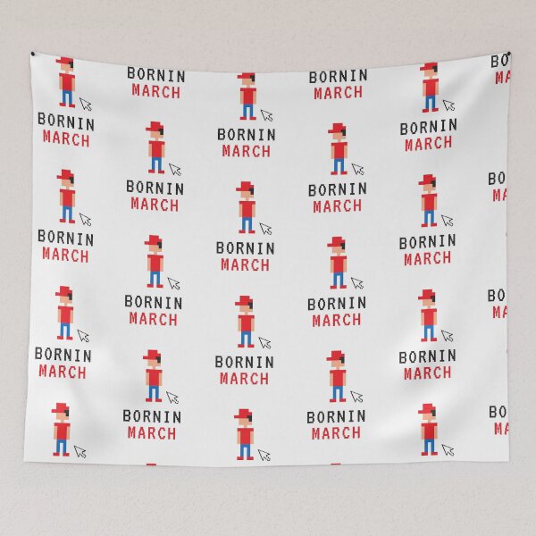Item preview, Red 8-bit Birthday Event Design - March Is My Birthday Yes The Whole Month  designed and sold by player-502.