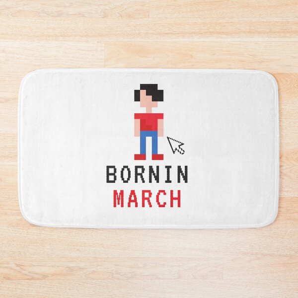 Item preview, Red 8-bit Birthday Event Design For Girls - March Is My Birthday Yes The Whole Month  designed and sold by player-502.