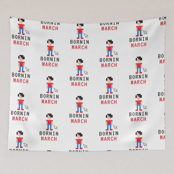 Item preview, Red 8-bit Birthday Event Design For Girls - March Is My Birthday Yes The Whole Month  designed and sold by player-502.